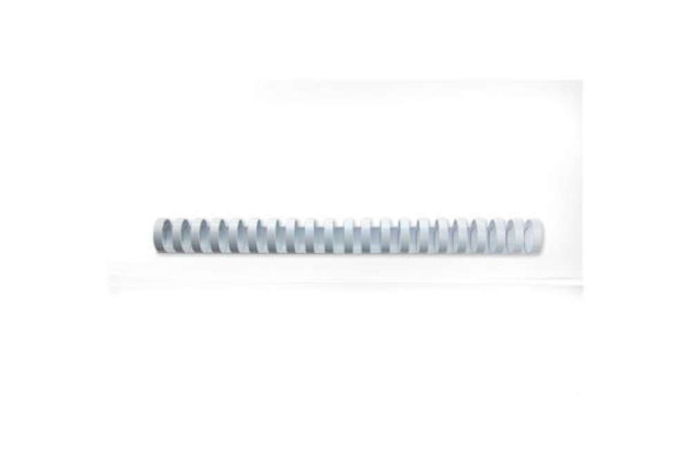 Immagine di Dorsi plastici CombBind a 21 anelli - 22 mm A4 - fino a 195 fogli - conf da 100 dorsi GBC bianco - 4
