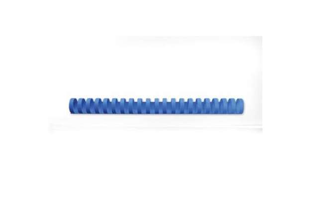 Immagine di Dorsi plastici CombBind a 21 anelli - 19 mm A4 - fino a 165 fogli - conf da 100 dorsi GBC blu - 4028