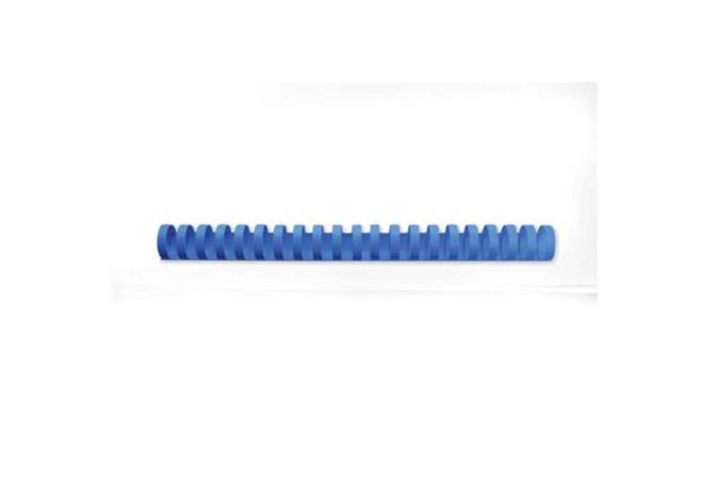 Immagine di Dorsi plastici CombBind a 21 anelli - 22 mm A4 - fino a 195 fogli - conf da 100 dorsi GBC blu - 4028