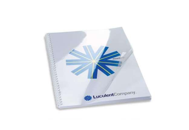 Immagine di Copertine per rilegatura GBC Hiclear in pvc - A3 180 mic - trasparente - conf. 100 pezzi  - CF121880