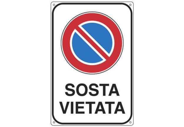 Immagine di Cartello proprietà privata 20x30 cm Cartelli Segnalatori ''Sosta vietata'' 5624K