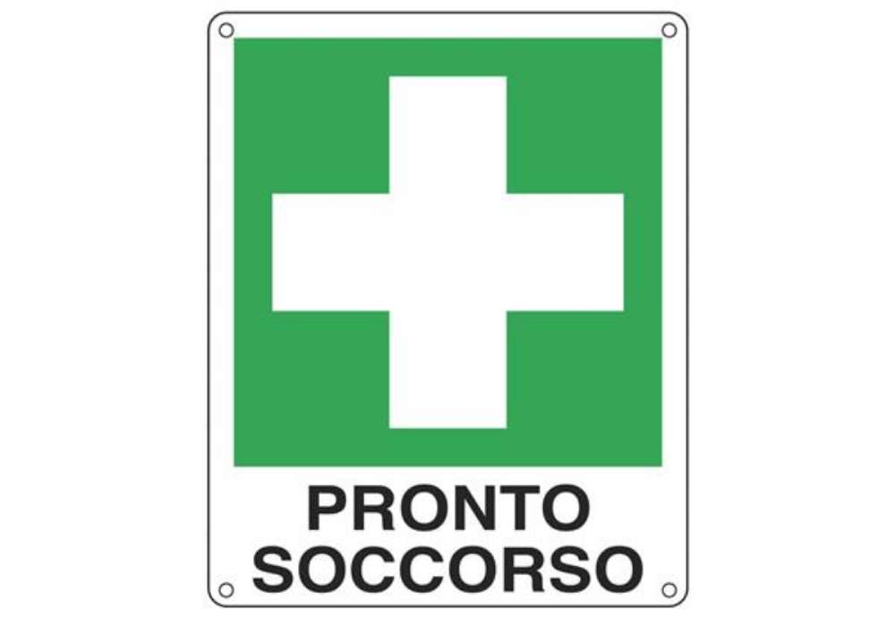 Immagine di Cartello d'emergenza 12x14,5 cm Cartelli Segnalatori ''Pronto soccorso'' E20101K