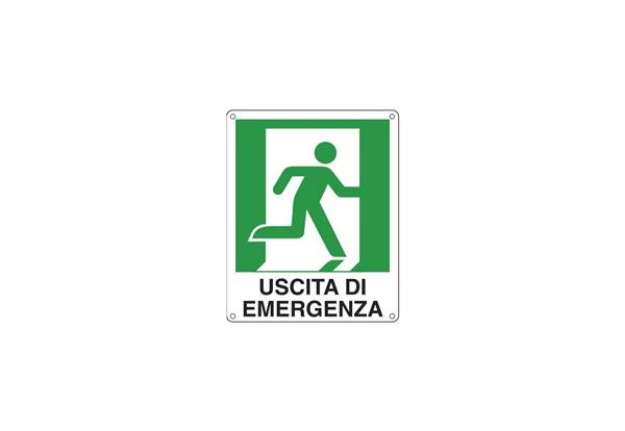 Immagine di Cartello sicurezza 25x31 cm. Cartelli Segnalatori ''Uscita di emergenza destra'' E20106X