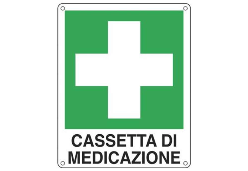 Immagine di Cartello d'emergenza 16x21 cm Cartelli Segnalatori ''Cassetta di medicazione'' E20113W