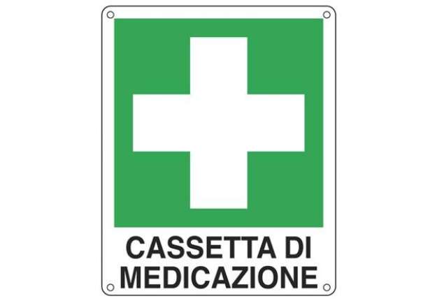 Immagine di Cartello d'emergenza 16x21 cm Cartelli Segnalatori ''Cassetta di medicazione'' E20113W