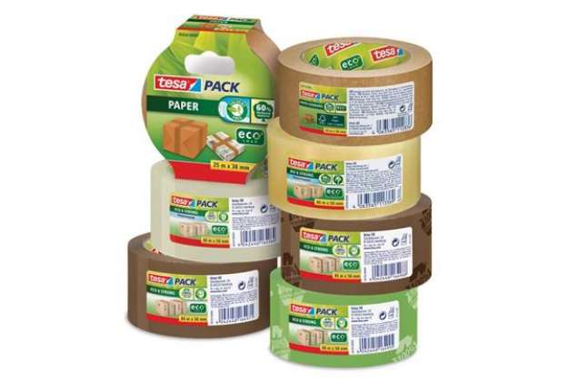 Immagine di Nastro da imballaggio tesapack Paper Standard ecoLogo marrone 50 mm x 50 m - 58291-00000-00