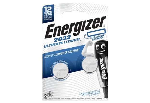 Immagine di Batterie al litio a bottone Lithium Performance BP2 3V Conf. 2 pz blu Energizer CR2032 - E301319300