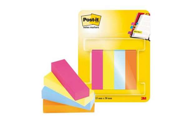 Immagine di Segnapagina removibili in carta Poptimistic 15x50 mm Conf. 4 blocch. da 50 ff Post-it® assortiti - 6