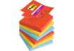 Immagine di Ricariche di foglietti Post-it® Super Sticky Z-Notes Playful - conf. 6 blocchetti 90 ff 76x76 mm R33