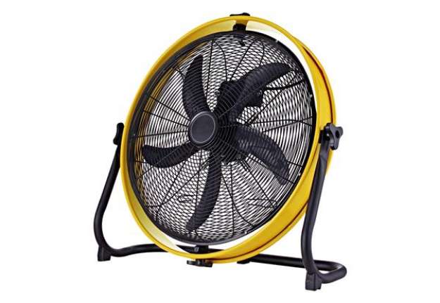 Immagine di Ventilatore da terra YellowCircle60 - diametro 60 cm - metallo - giallo/nero - CFG