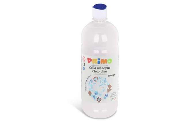 Immagine di Colla ad acqua Primo trasparente bottiglia 1000 ml con tappo dosatore - 303CA1000