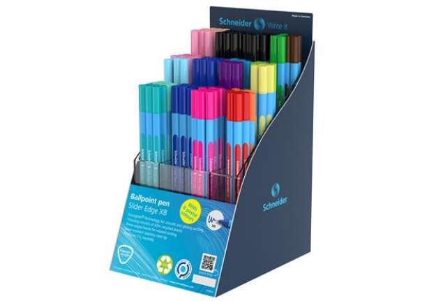 Immagine di Penna sfera Slider Edge XB - colori standard e pastel - Schneider - expo 120 pezzi
