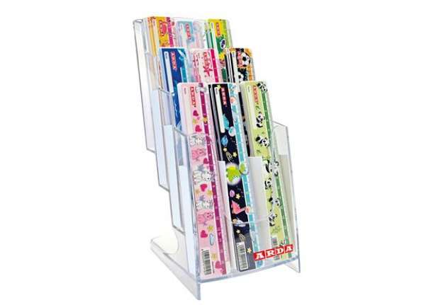 Immagine di Righelli Fancy - 16 cm - fantasie assortite - Arda - display 45 pezzi