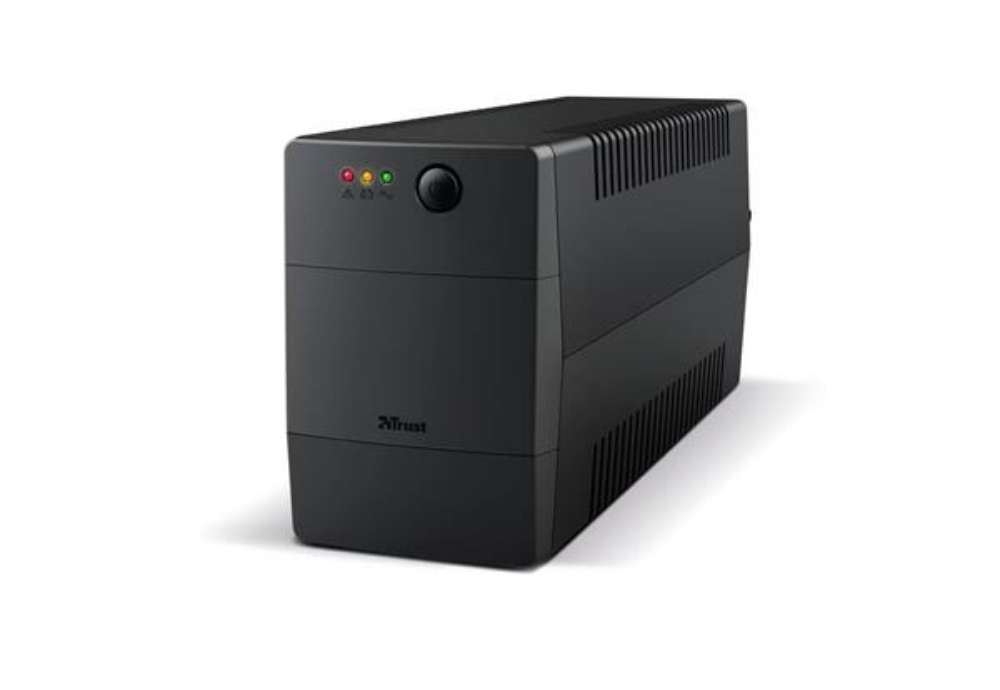 Immagine di Gruppo di continuità (UPS) PAXXON 800VA Trust con batteria integrata - 2 prese nero - 23503