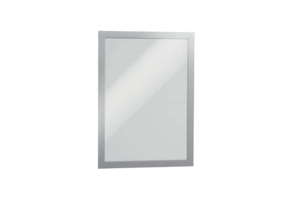 Immagine di Cornice espositiva adesiva DURABLE DURAFRAME® A4 - argento conf. 10 pezzi  - 4882-23
