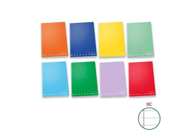 Immagine di Maxi quaderno Pigna Monocromo A4 38 ff carta 100g/m² - 0C colori assortiti - 02298880C