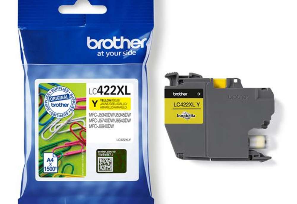 Immagine di Brother - Cartuccia - Giallo - LC422XLY - 1.500 pag