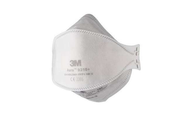 Immagine di Mascherina Aura 9310+ FFP1 - senza valvola - monouso - 3M - conf. 20 pezzi (imbustati singolarmente)
