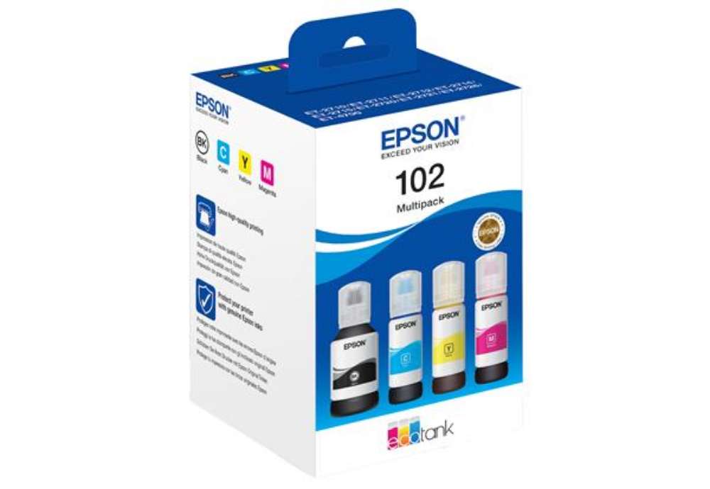 Immagine di Epson - ECOTANK 102 MULTIPACK - BK/C/M/G - C13T03R640