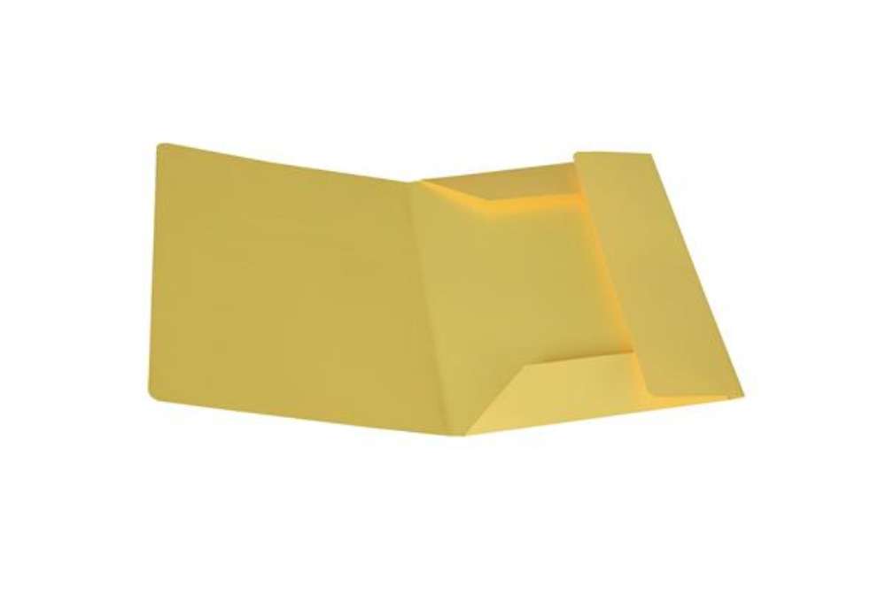 Immagine di Cartellina 3 lembi - 200 gr - 25 x 34,5 cm - cartoncino bristol - giallo sole - Starline - conf. 25