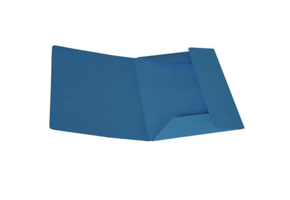 Immagine di Cartellina 3 lembi - 200 gr - 25 x 34,5 cm - cartoncino bristol - blu - Starline - conf. 25 pezzi