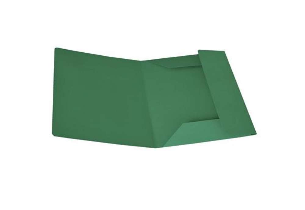 Immagine di Cartellina 3 lembi - 200 gr - 25 x 34,5 cm - cartoncino bristol - verde - Starline - conf. 25 pezzi
