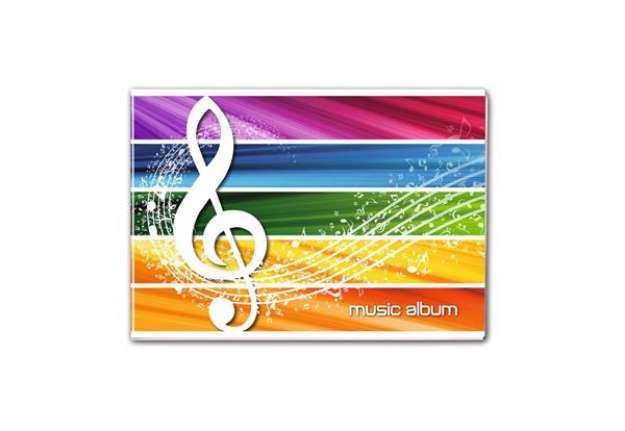 Immagine di Album musica 8 ff a punto metallico - 17x24 cm Blasetti 80 g 1399