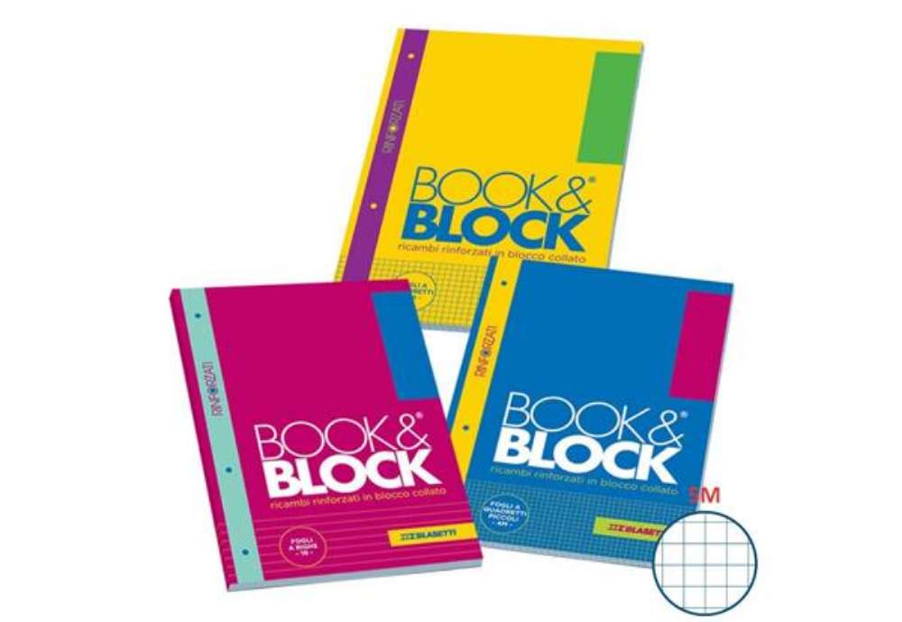 Immagine di Ricambi per quaderni ad anelli Blasetti Book&Block - A4 - 80 g/m² - 40 ff - 5M - 5720