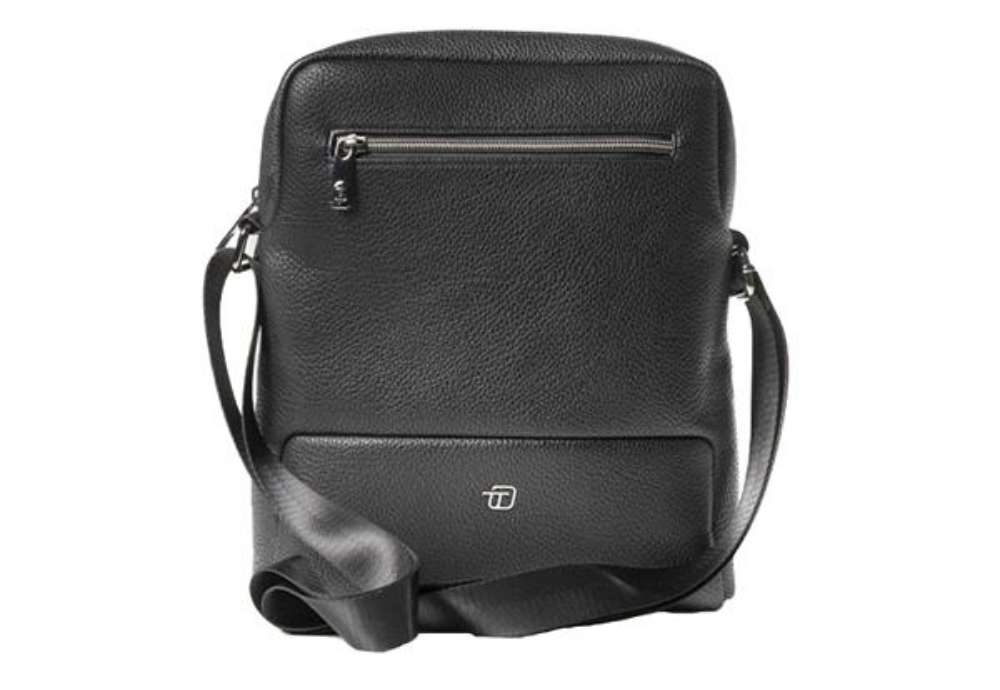 Immagine di City bag medium Gate Trended - 25 x 30 x 6 cm - ecopelle - nero - InTempo