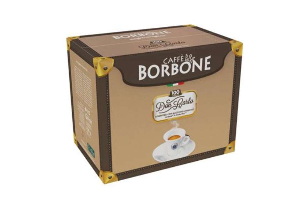 Immagine di Capsule compatibili Don Carlo Rossa Caffe Borbone 100 pz - AMSRED100NDONCARLO