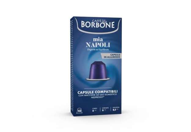 Immagine di Capsule compatibili Respresso Mia Napoli alluminio Caffe Borbone 100 pz - REBMIANAPOLI10X10N
