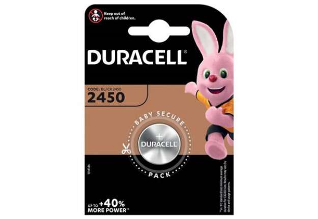 Immagine di Batterie specialistiche 2450 a bottone al litio da 3V Duracell blister da 1 pila - DU31