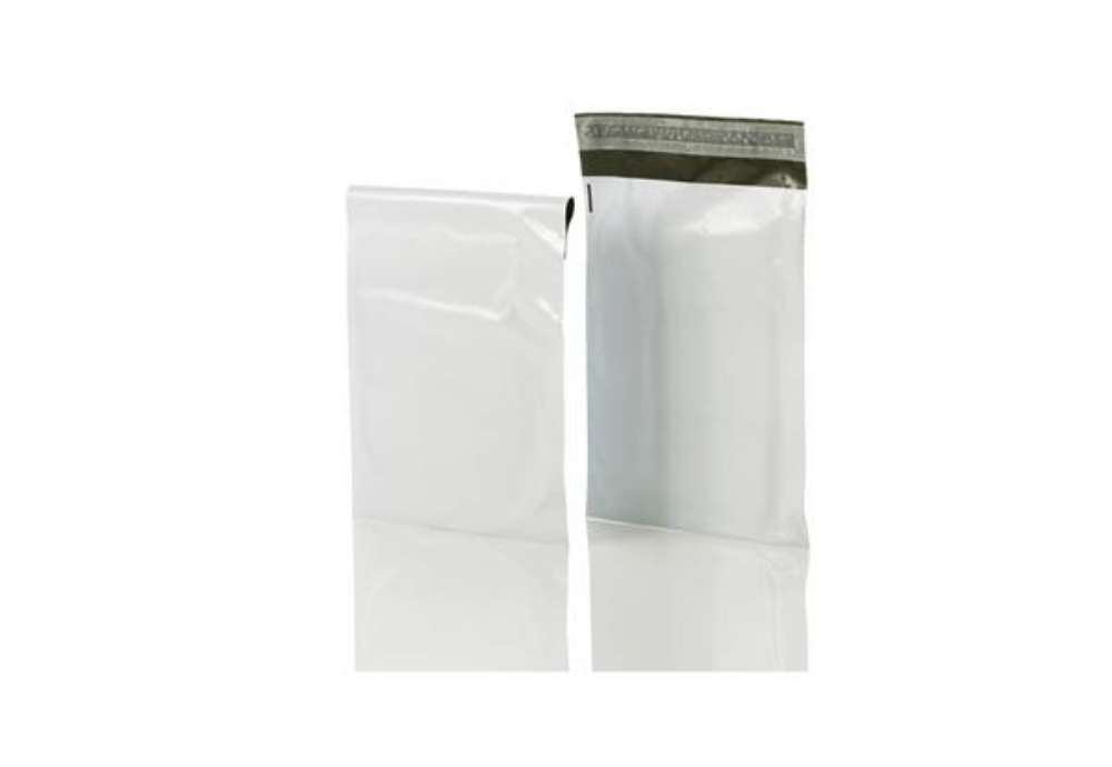 Immagine di Sacchetti in polietilene coestruso Bong Polipack bianchi 260x350+50 mm B4 conf. 1.000 pz - 68291