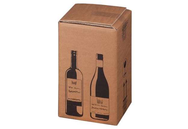 Immagine di Scatole per bottiglie Wine Pack conf. 10 pz Bong quattro bottiglie 222103210