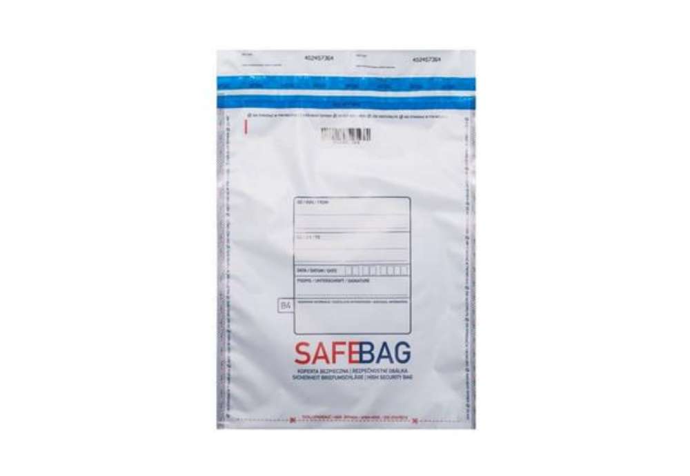 Immagine di Sacchetti di sicurezza bianco conf. 1.000 pz formato interno - 186x255+40mm Safe Bag B5 - 68282