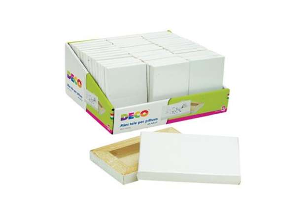 Immagine di Mini tela - 6,3 x 9 cm - Deco - conf. 45 pezzi