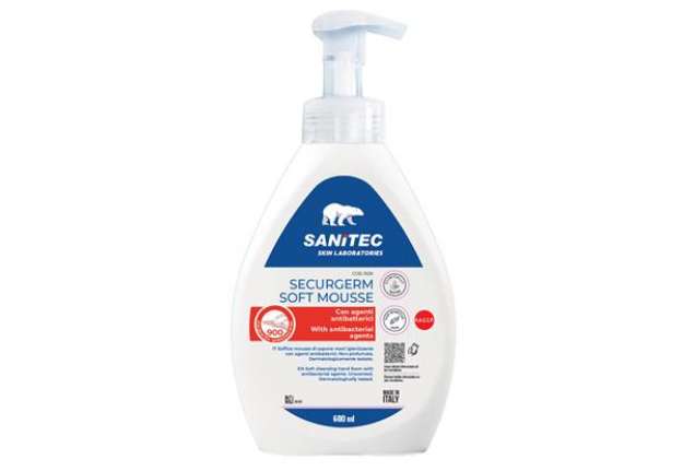 Immagine di Sapone in mousse Securgerm - con antibatterico - dispenser 600 ml - Sanitec