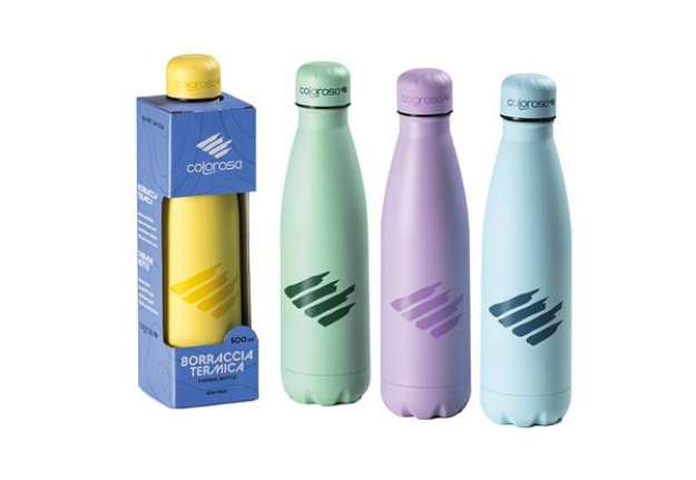 Immagine di Borraccia termica Pastel - 500 ml - acciaio inox - colori assortiti - Colorosa