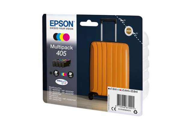 Immagine di Epson - Cartuccia Multipack DURABriteUltra 405 - BK/C/M/Y - C13T05G64010