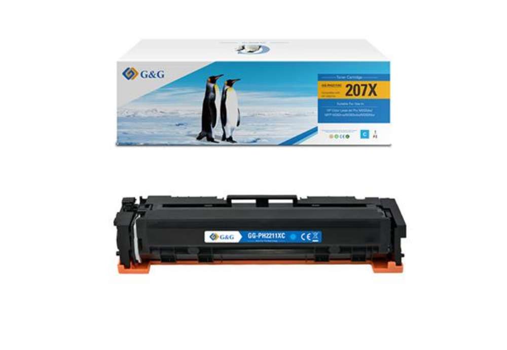 Immagine di G&G - Toner Compatibile per Hp W2211X - Ciano - 2.450 pag
