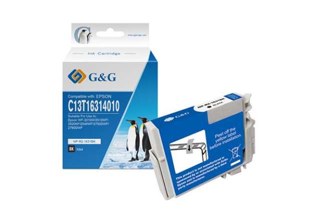 Immagine di G&G - Cartuccia ink Compatibile per Epson WF-2010W/2510WF/2520NF -Nero