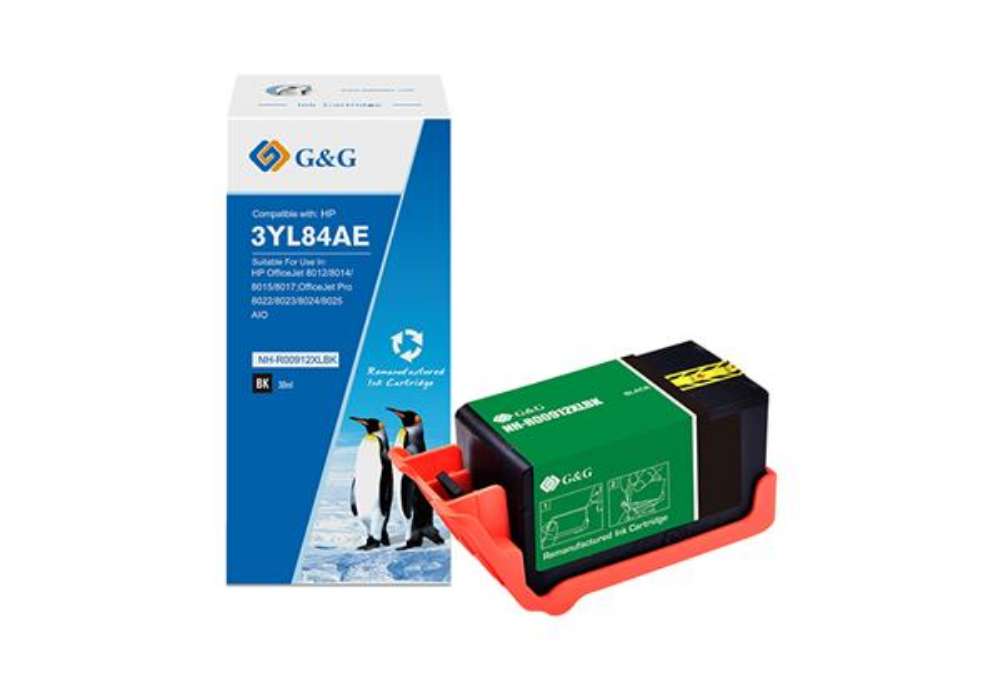 Immagine di G&G - Cartuccia ink Compatibile per HP912XL - Nero