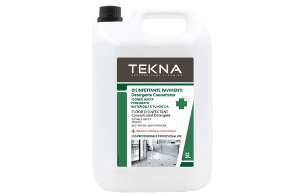 Immagine di Disinfettante detergente - per pavimenti - concentrato - 5 lt - Tekna