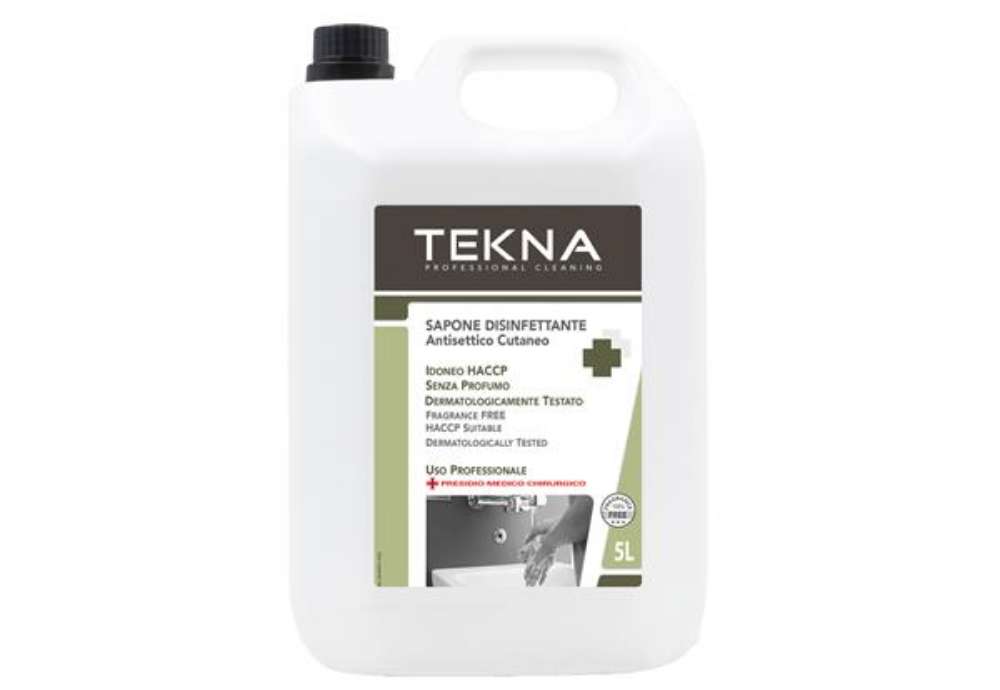 Immagine di Sapone disinfettante - senza profumo - 5 lt - Tekna