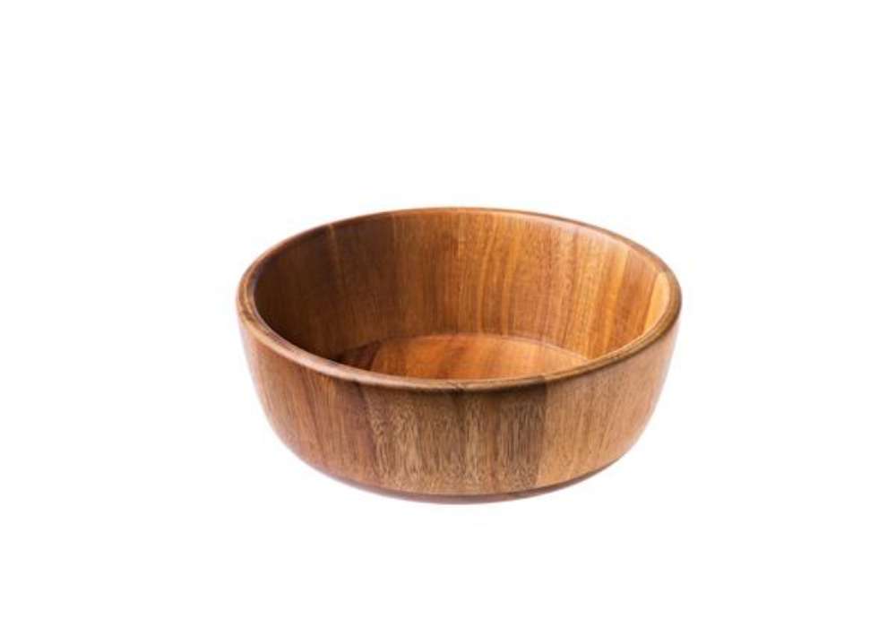 Immagine di Insalatiera - 21 x 7 cm - legno di acacia - Leone