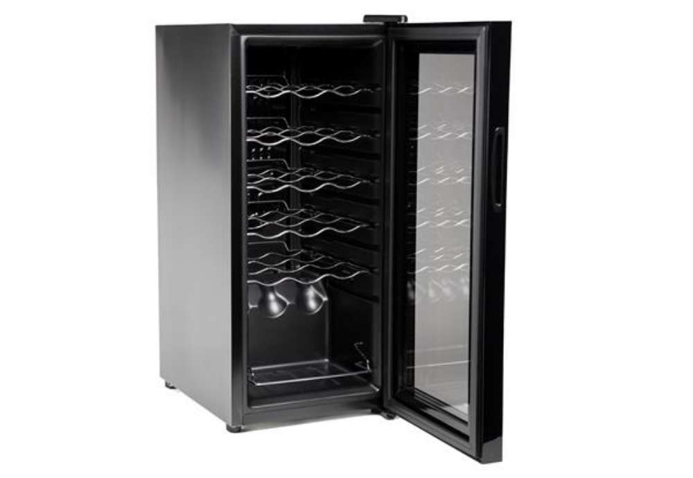 Immagine di Cantinetta Vermentino 18C - per 18 bottiglie - 34,5 x 45 x 77 cm - nero - Hom-io