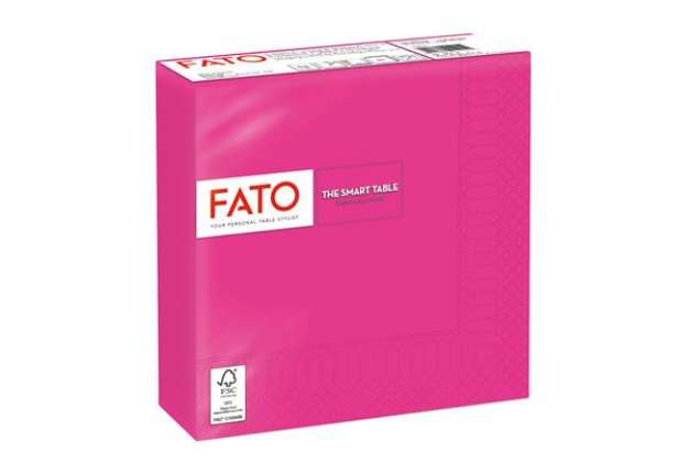 Immagine di Tovagliolo - carta - 33 x 33 cm - 2 veli - fucsia - Fato - conf. 50 pezzi