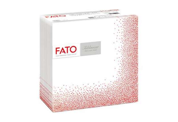 Immagine di TovaglioloTablewear - linea Puntini - 40 x 40 cm - rosso - Fato - conf. 50 pezzi