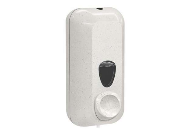Immagine di Dispenser per sapone liquido Woodplastic - 228 x 90 x 102 mm - capacità 0,55 L - bianco - Mar Plast