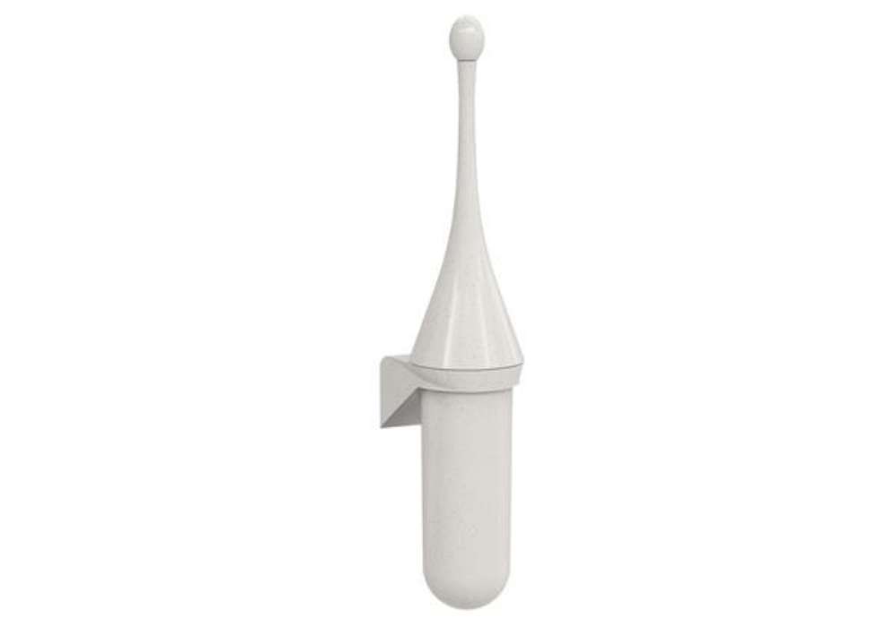 Immagine di Portascopino da parete Woodplastic - 480 x 113 x 92 mm - bianco - Mar Plast